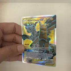 Pokemon TCG Card - Pikachu & Zekrom GX Tag Team 162/181 Full Art Holo Rare - Image 3