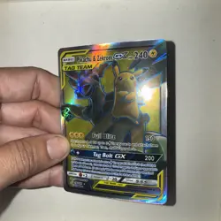 Pokemon TCG Card - Pikachu & Zekrom GX Tag Team 162/181 Full Art Holo Rare - Image 4