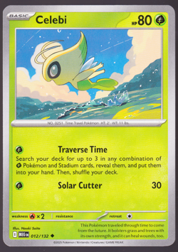 Celebi Mega Evolution 012/132 Pokemon TCG Card NM - Image 1