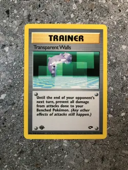 Pokemon TCG Cards 1st Edition Transparent Walls 125/132 Gym Challenge NM - Image 1