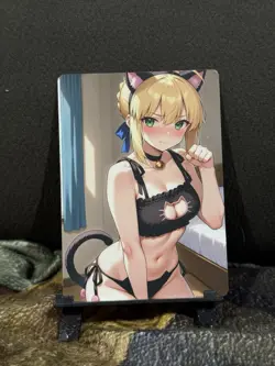 CUSTOM SABER FATE CARD UNCENSORED - Image 1