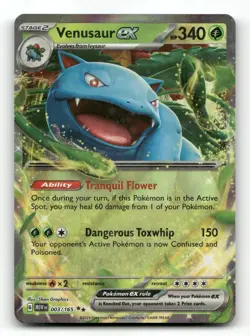 Venusaur ex 003/165 - 151 - Pokemon Card NM/M - Image 1