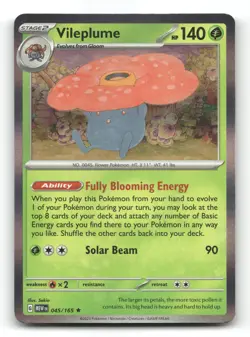 Vileplume 045/165 - 151 Holo - Pokemon Card NM/M - Image 1