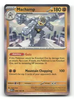 Machamp 068/165 - 151 Holo - Pokemon Card NM/M - Image 1