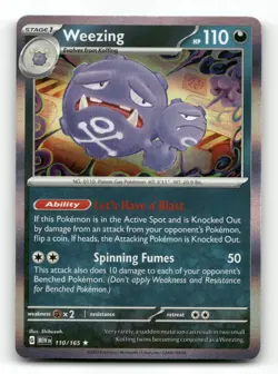 Weezing 110/165 - 151 Holo - Pokemon Card NM/M - Image 1
