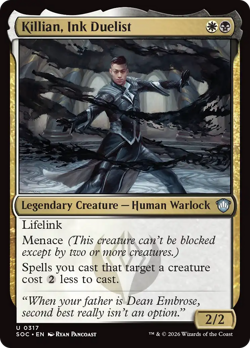 Killian, Ink Duelist - 317 - SOC - Near Mint - MTG - Image 1