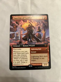 Emeritus of Conflict (Extended Art) Mythic MTG Secrets of Strixhaven Non Foil - Image 1