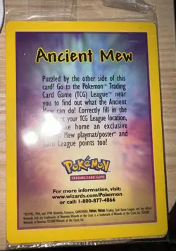 Ancient Mew SEALED Pokemon Unopened 2000 Movie Promo Holo Card - RARE Near Mint - Image 2