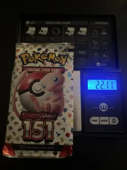Very Heavy! 22.11 Gram Pokemon 151 Booster Pack Weighed Sealed - Image 1
