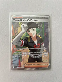 Pokemon TCG Team Rockets Proton 227/182 Full Art Sv10: Destined Rivals - Image 1