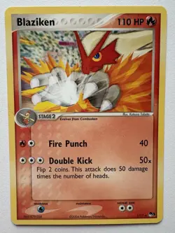 Blaziken 1/17 Rare POP Series 1 Pokemon Non Holo MP/HP - Image 1