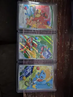 Pokemon First Partner Illustration Collection Series 1Kanto Gen 1 Starters Set - Image 1