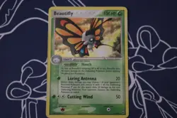 MP Pokemon EX Deoxys Holo Rare Card 2/107 Beautifly - Image 1