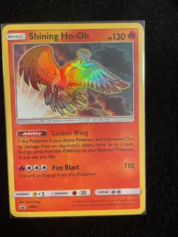 Pokemon TCG Shining Ho-Oh SM70 Black Star Promo Holo NM Sun & Moon - Image 1
