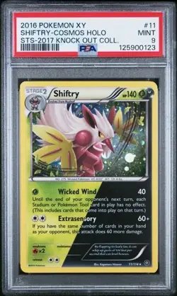 SHIFTRY #11 PSA 9 • 2016 Pokemon XY Knock Out Collection 2017 Cosmos Holo Promo - Image 1
