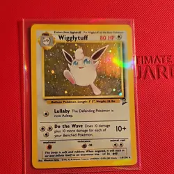 Pokemon Wigglytuff Base Set 2 Holo Rare 80 HP Card 19/130 Wizards 2000 - Image 1