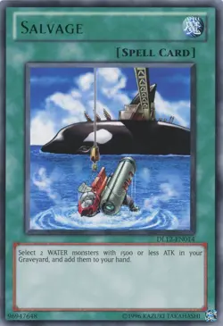Yugioh Salvage DL12-EN014 Rare Green NM - Image 1