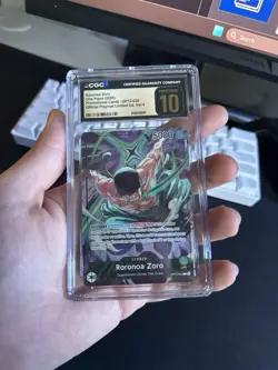 One piece card game Roronoa Zoro OP12-020 Official Playmat vol.4 CGC Pristine 10 - Image 1