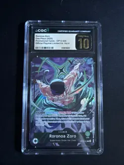 One piece card game Roronoa Zoro OP12-020 Official Playmat vol.4 CGC Pristine 10 - Image 3