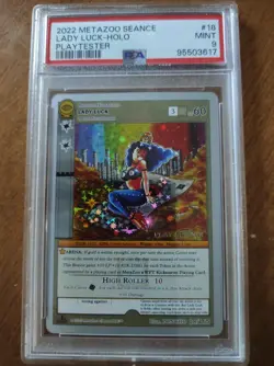 Metazoo PSA 9 Lady Luck Seance Playtester Card - Image 1