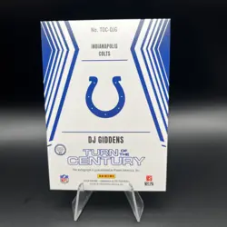 2025 Donruss Elite DJ Giddens Turn of the Century Auto RC #/299 Colts / TCU - Image 2