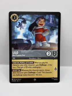 Lorcana Lilo Best Explorer Ever 174/204 Super Rare Fabled Mint - Image 1