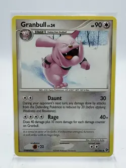 GRANBULL 39/106 -NON-HOLO - Great Encounters - 2008 POKEMON CARD - NM/LP - Image 1