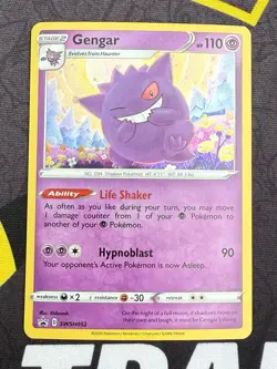 Gengar SWSH052 Sword & Shield Black Star Promo Card Holo Champions Path - Image 1