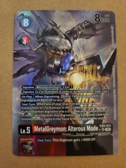 MetalGreymon: Alterous Mode EX9-012 Alternate Art SR Digimon Card Game - Image 1