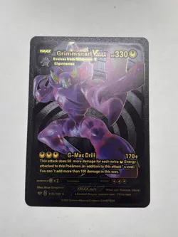 Pokemon Grimmsnarl VMAX 330HP Black Foil Card 115/189 NM - Image 1