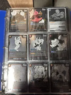 Dragon Ball Z Mix Cards Collection Binder Lot 225 Cards Dragon Ball In Sleeves - Image 1