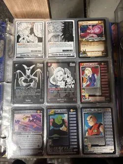Dragon Ball Z Mix Cards Collection Binder Lot 225 Cards Dragon Ball In Sleeves - Image 3