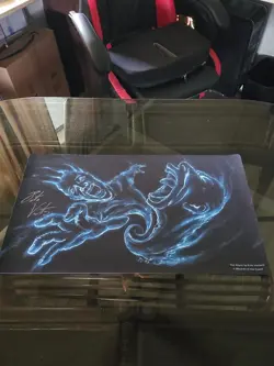 The Abyss Play Mat MTG Playmat SIGNED Pete Venters OFFICIAL Wizards Magic - Image 1