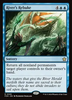 1 x River's Rebuke - Foundations - NM-Mint - MTG - Image 1