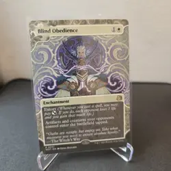 MTG Blind Obedience 1 Regular Rare Wilds of Eldraine WOT - Image 1