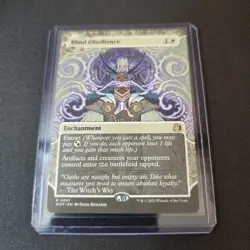 MTG Blind Obedience 1 Regular Rare Wilds of Eldraine WOT - Image 2
