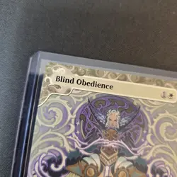 MTG Blind Obedience 1 Regular Rare Wilds of Eldraine WOT - Image 3