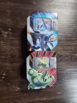 Pokemon TCG Tyranitar V and Empoleon V Strikers Tins - FACTORY *FULLY* SEALED - Image 1