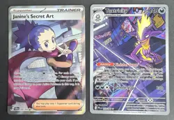 Pokemon TCG Card Lot Of 2 - Janine’s Secret Art & Toxtricity Full Art SIR HP 140 - Image 1