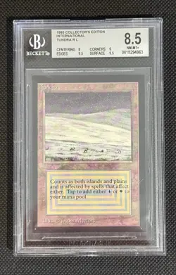 Magic the Gathering Tundra International Edition Dual Land MTG BGS 8.5 IE CE - Image 1
