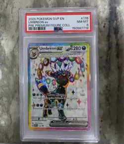Pokemon TCG Umbreon EX Scarlet & Violet Promo SVP 176 PSA 8 - Image 1