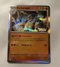 Perfect Order Build & Battle Deck PROMO ONLY Pokemon Barbaracle MEP 065 Holo - Image 1