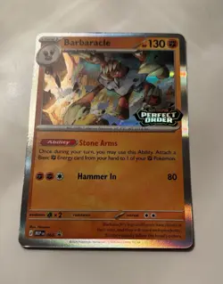Perfect Order Build & Battle Deck PROMO ONLY Pokemon Barbaracle MEP 065 Holo - Image 4