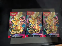 Lot of 3j: Pokemon Ascended Heroes 3x Booster Bundles - Image 2