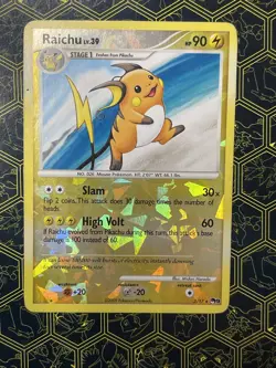 Pokemon TCG Raichu (3/17) Pop Series 9 Rare Cracked Ice Reverse Holo - Image 1
