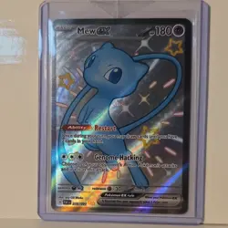 Pokemon Mew ex 180 HP Shiny Ultra Rare Full Art Holo 216/091 Paldean Fates EN - Image 1