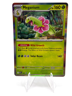 Pokemon Meganium Promo Mega Evolution Stamped Promos 001 - Image 1