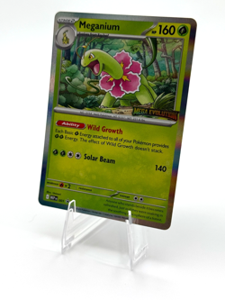 Pokemon Meganium Promo Mega Evolution Stamped Promos 001 - Image 2