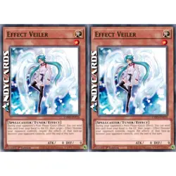 EFFECT VEILER 2x (Dissimulatore Di Effetto) • Comune • L5DD ENY16 • 1Ed • Yugioh - Image 1