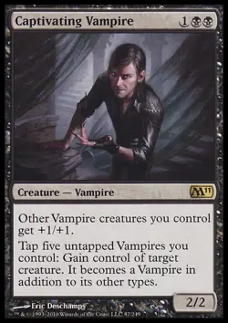 MTG Magic the Gathering Captivating Vampire (87/255) Magic 2011 LP - Image 1